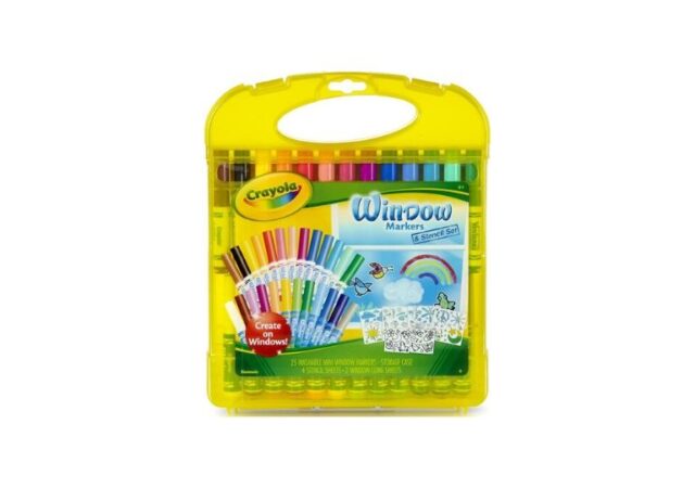 crayola window art set - stock photo