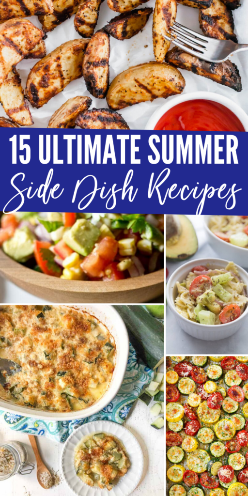 Summer Side Dish Recipes that will elevate your dinner time this summer. Whether you need a potluck side dish, new recipes to add to your summer cookout! #passion4savings #summer #sides #sidedish #recipes #easy #vegetables #salad #casseroles #squash #zucchini #produce #grilling summer side dish recipes