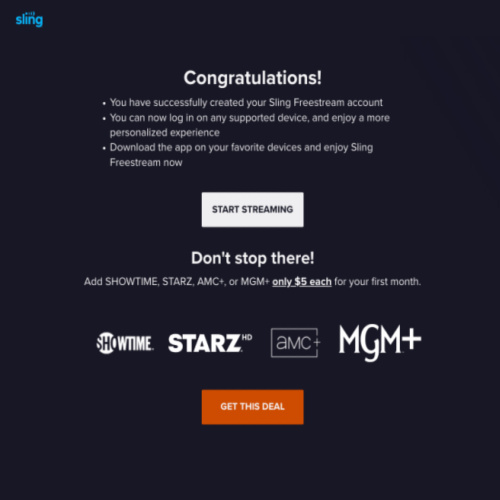 FREE Sling TV Streaming Service