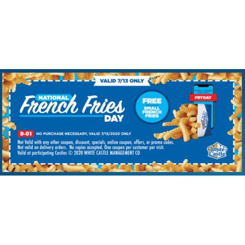FREE White Castle Fries