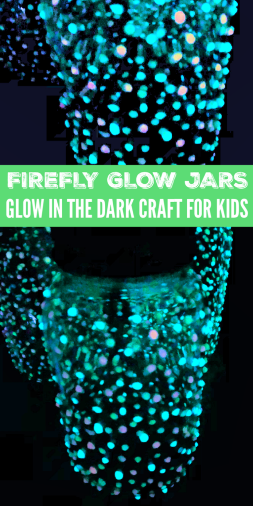 Firefly glow jars are one of our favorite mason jar activities. Just add dotted paint for a firefly jar look. Such an easy diy project. #passion4savings #craft #forkids #glowinthedark #glowing #fireflies #firefly Firefly Glow Jars - Glow in the Dark Mason Jars