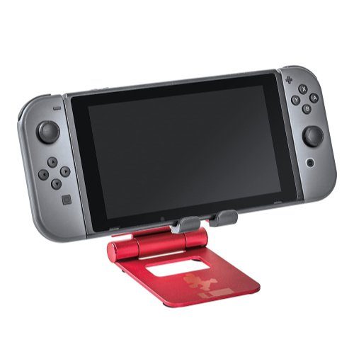 Metal Stand for Nintendo Switch on Sale - Switch sitting on a metal stand
