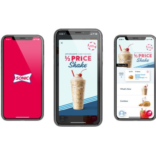 Sonic Coupons & Deals - Sonic App on iPhone with half price shake offer