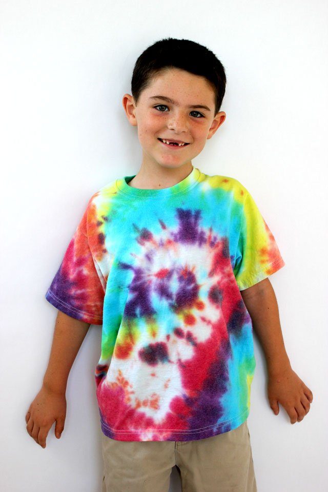 Tie Dyed Rainbow Swirl Shirt