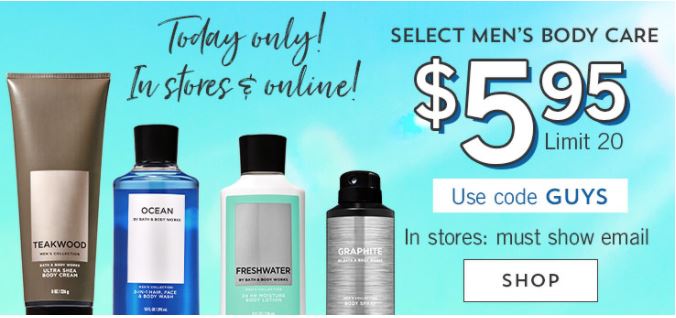 Select Bath & Body Works Body Care on Sale! Best Prices!