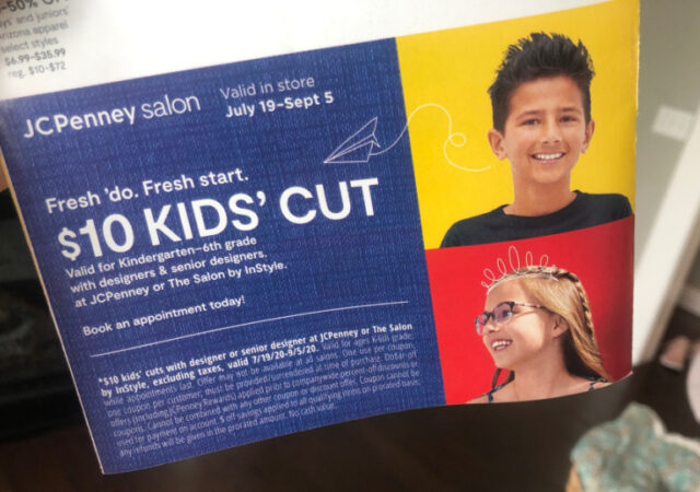 JCPenney Haircuts for Kids Flyer
