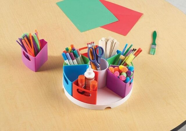 Learning Resources Storage Center - create-a-space storage center on table