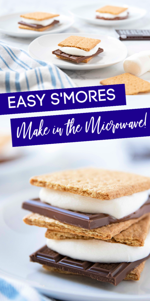 Microwave S'Mores allows you to eat a classic s'mores any time of the year. Rain, shine, snow, or whatever it may be, stay inside and use your microwave to make a s'mores. #passion4savings #smores #easy #dessert #nobake #homemade #forkids #indoor #grahamcracker #Hershey's #marshmallow microwave s'mores