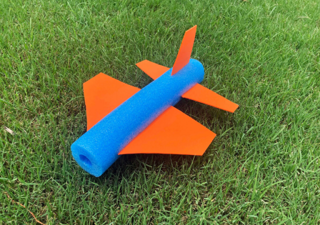 foam pool noodle craft plane