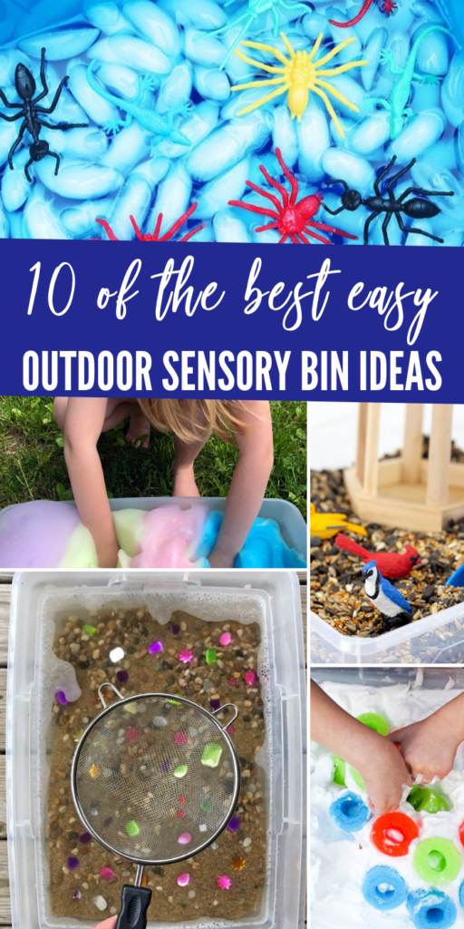 outdoor sensory bin ideas