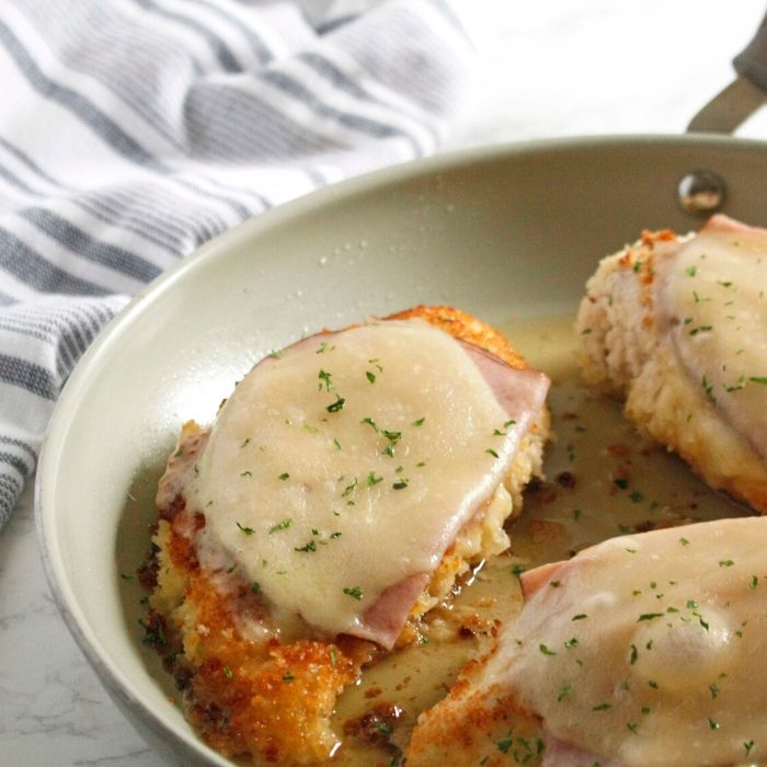pan fried chicken cordon bleu