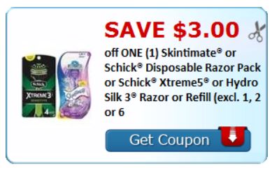 Schick Razors Coupons! Best Deals and Cheap Sales!