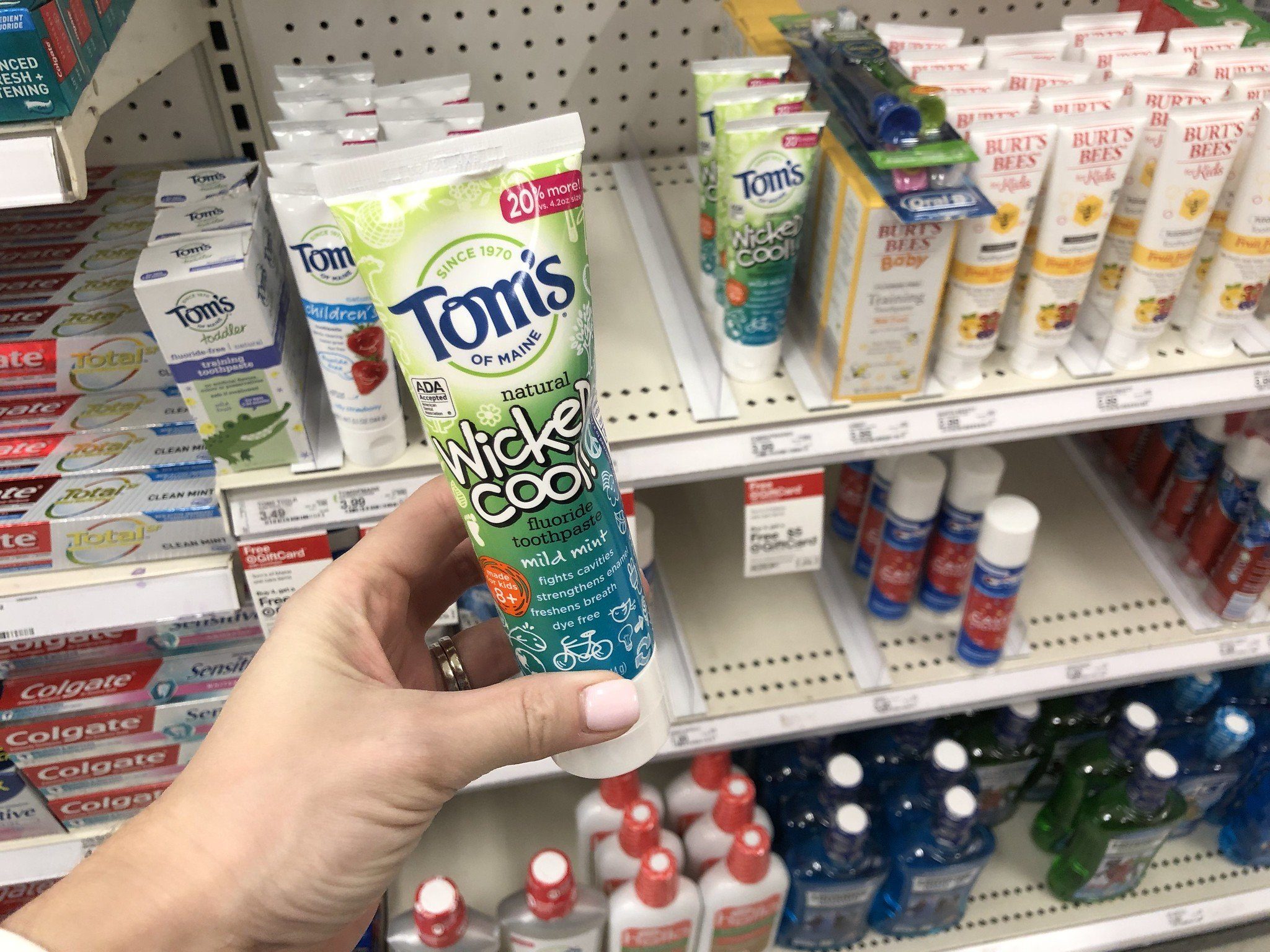 Tom's of Maine Toothpaste on Sale - toothpaste in store