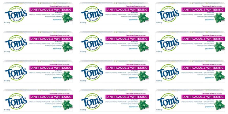 Tom's of Maine Toothpaste on Sale - toothpaste