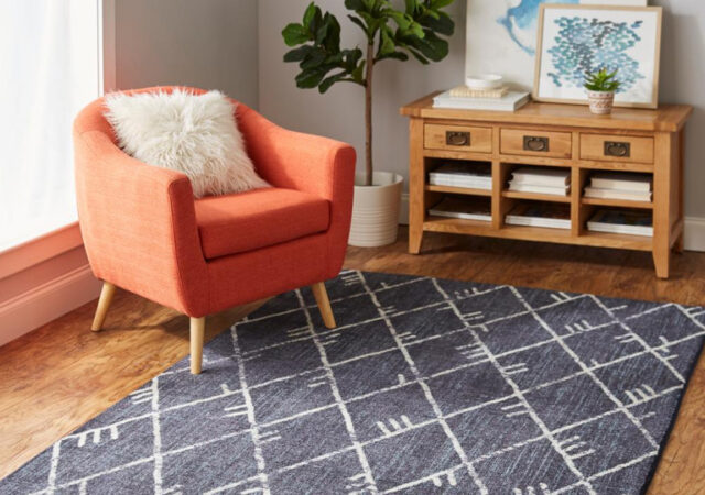 Home Depot Rugs - Navy Tribal Rug
