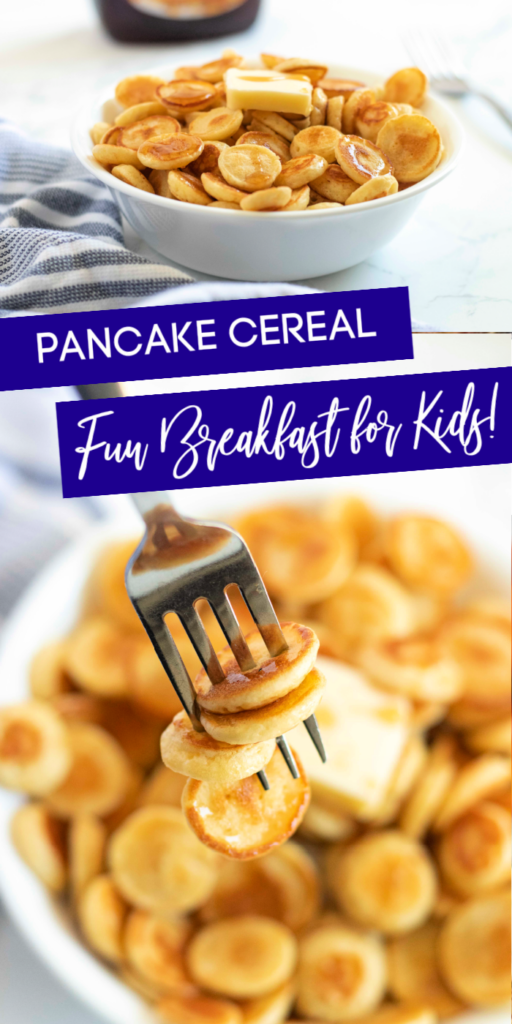 Pancake cereal is the most popular craze for breakfast right now. Give this pancake cereal recipe a try, and add your favorite toppings. #Pancake #cereal #breakfast #forkids #passion4savings #easy #best pancake cereal recipe