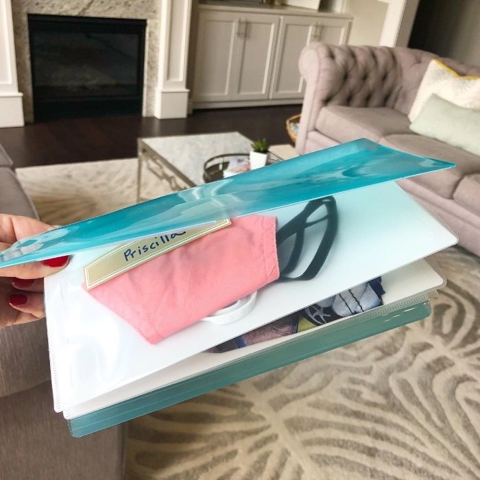 mask storage idea with coupon organize 