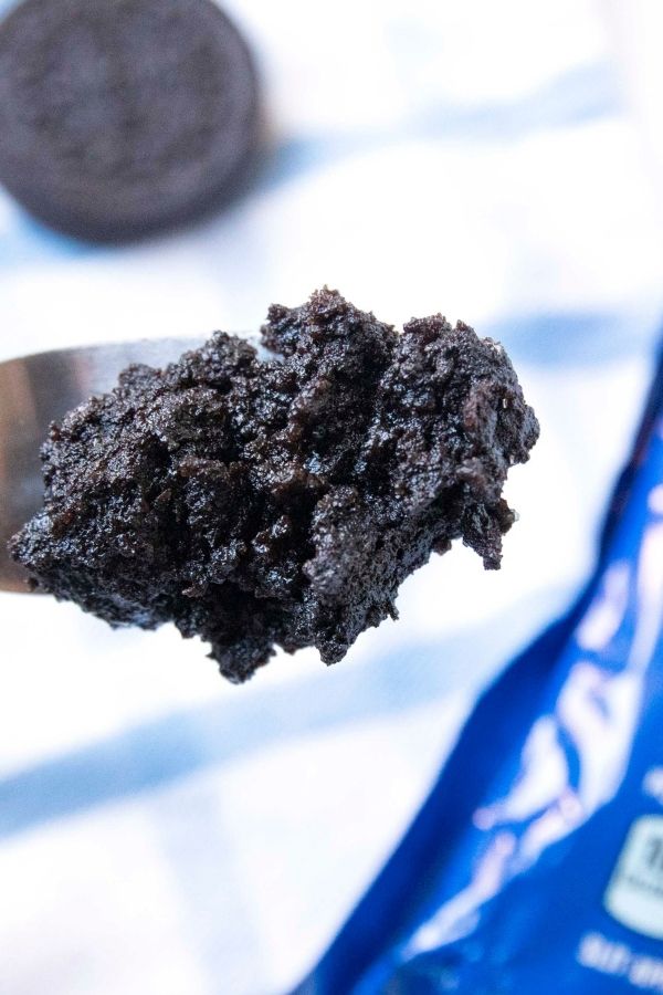 easy mug cake on a fork 