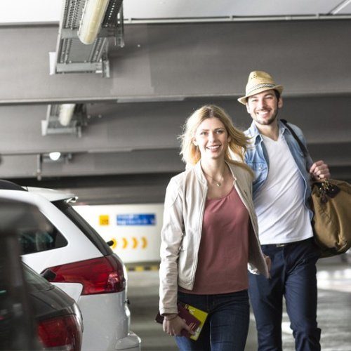 Best AAA Discounts - Couple in parking garage