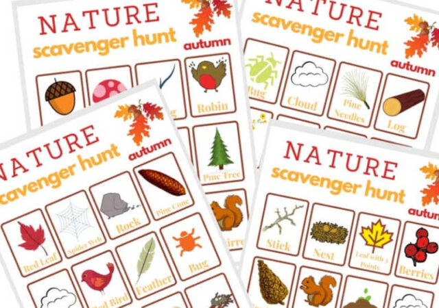 FREE Printable Fall Scavenger Hunt for Kids
