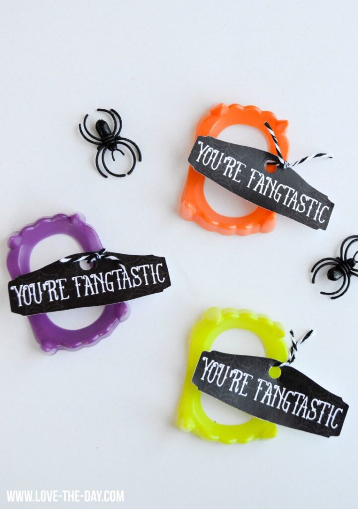 halloween fangs with printable 