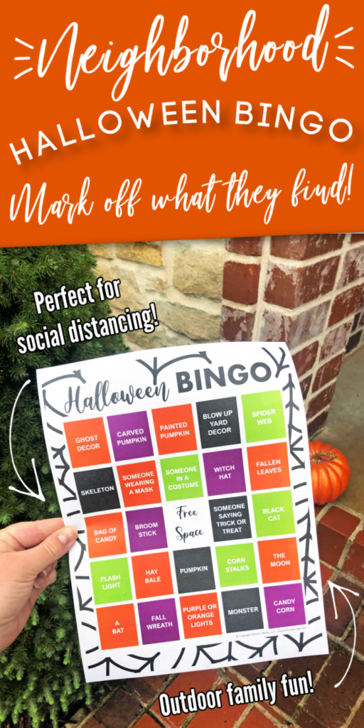Halloween bingo game 