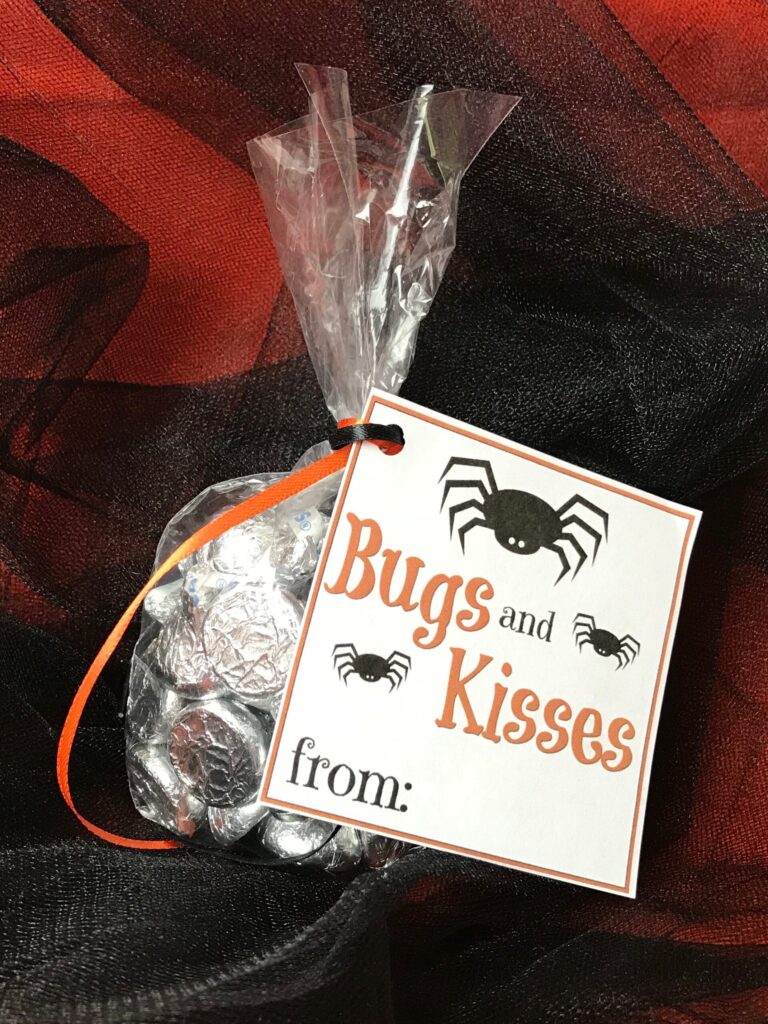 bugs and kisses halloween printable