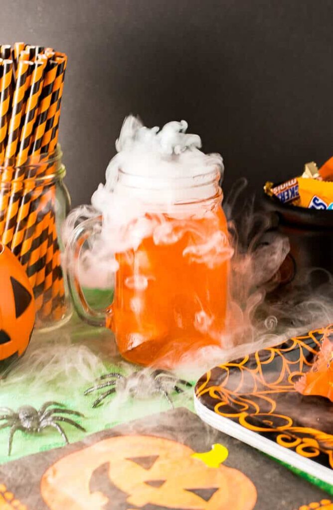Halloween smokey drink