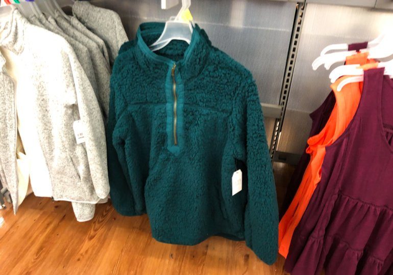 time and tru fleece pullover