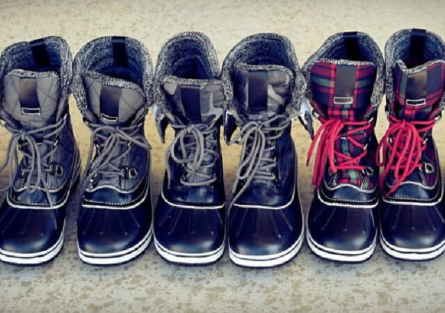 Two-Tone Duck Boots on Sale