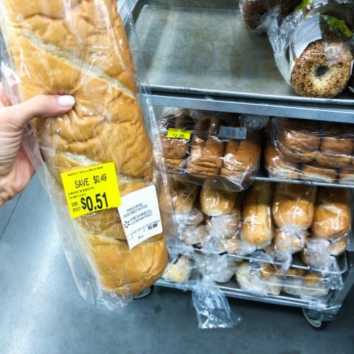 Walmart Savings Hack - discounted bread section
