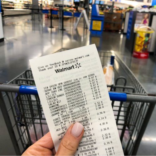 Walmart Savings Hacks - receipt