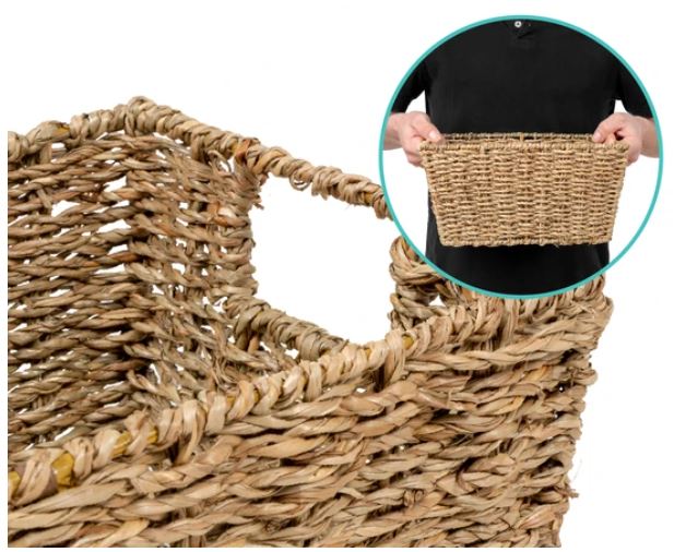 seagrass basket tote