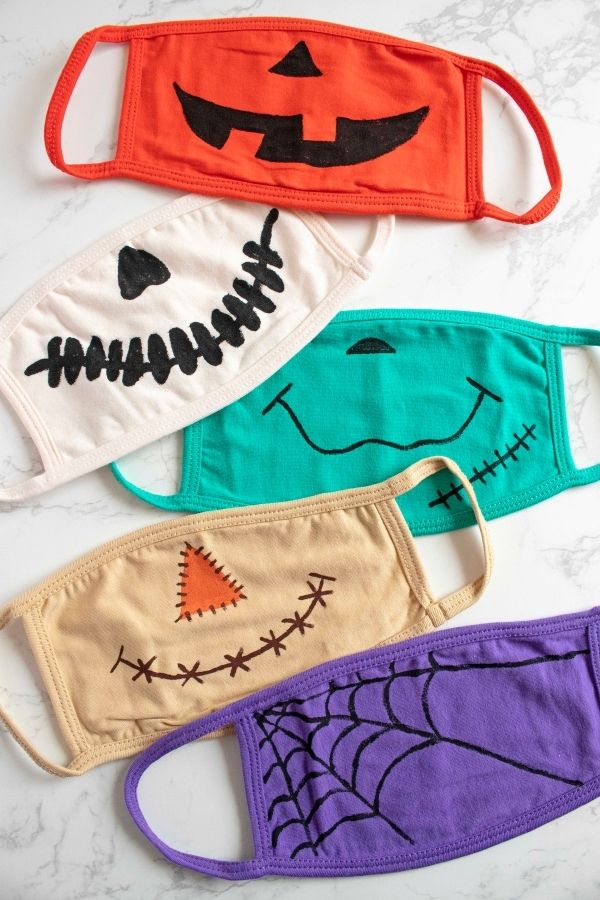 halloween painted face masks 