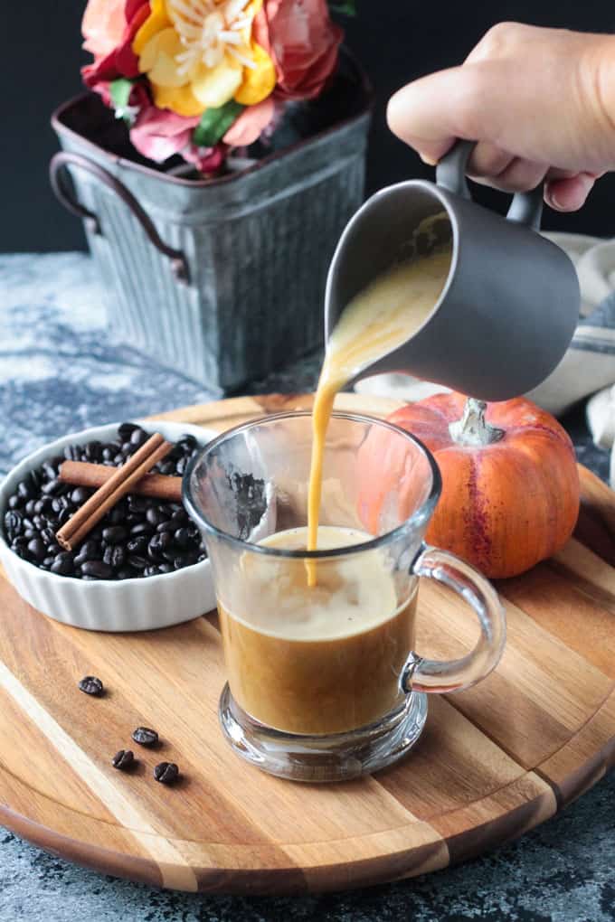 oat latte with pumpkin 