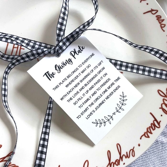 plate gift idea for Thanksgiving