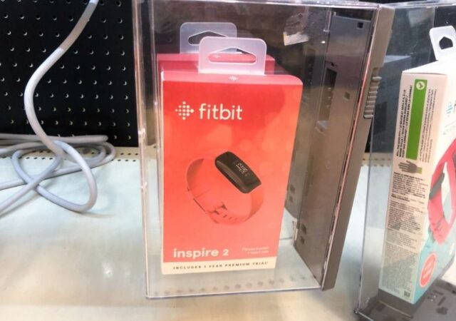 Fitbit Inspire Deals - fitbit on shelf in store