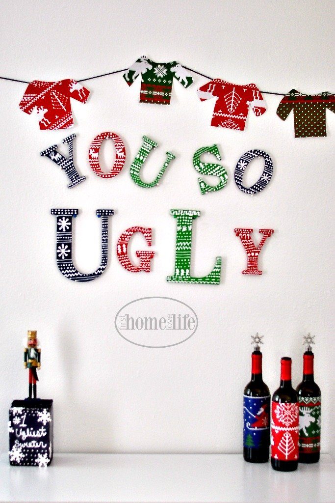 Ugly Christmas Sweater Party Banner 