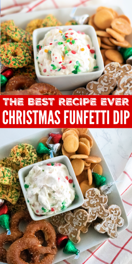 Here is a Christmas funfetti dip that is one of my favorites. Made with Greek yogurt and cool whip with a fun and festive feel. Pair with fruit, cookies and more for a dippable dessert. #coolwhip #passion4savings #greekyogurt #cakemix #christmas Christmas Funfetti Dip