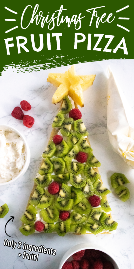 Christmas Tree Fruit Pizza is a simple dessert that is a tree shaped dessert. Whip this up for serving friends and family this season. #christmas #passion4savings #best #easy #sugarcookie #cheesecake #fruit #kidfriendly #easyrecipe #dessert Christmas Tree Fruit Pizza