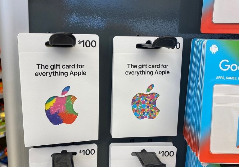 apple gift card Feature