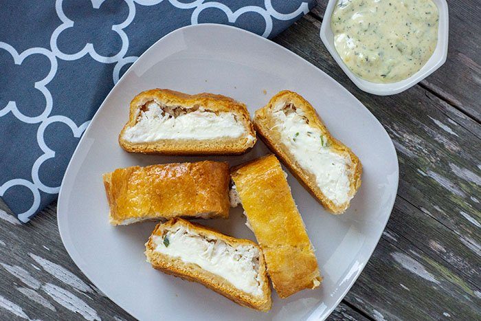 crab crescent roll sliced 