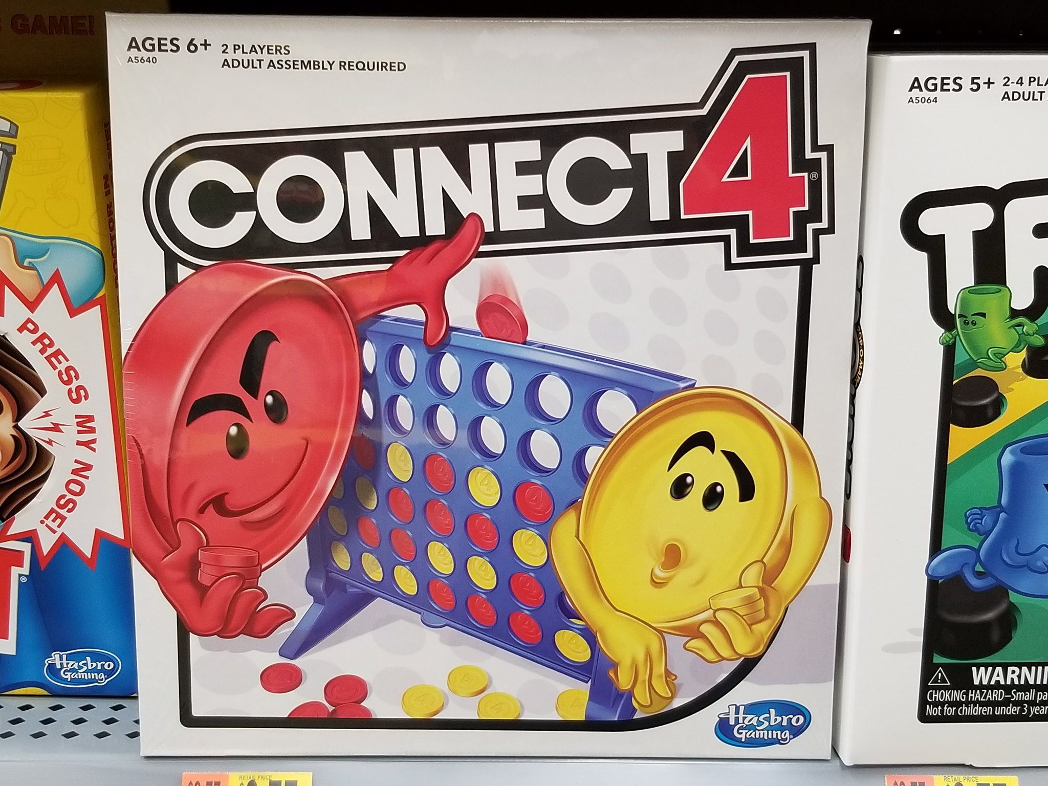 Hasbro Board Games on Sale - connect 4 in store