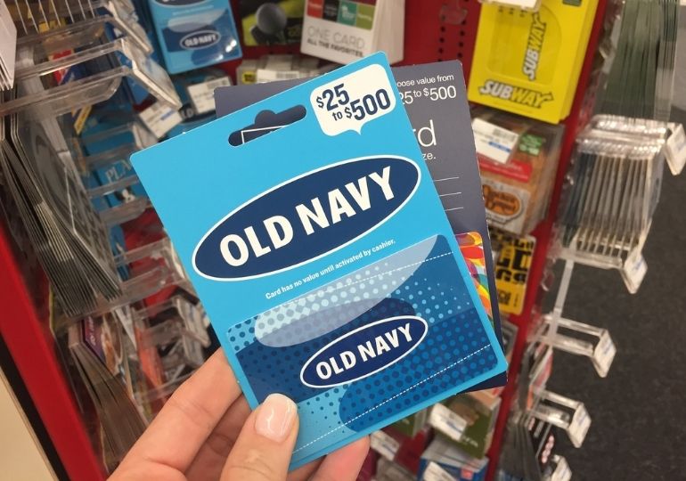Discounted Old Navy Gift Card - gift card in store