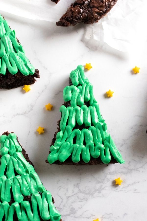 tree shaped brownies