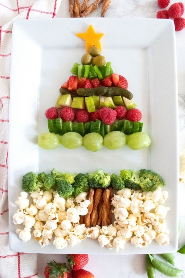 tree shaped snack board