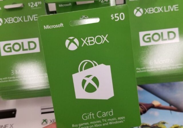 Xbox Gift Cards on Sale - gift card in store