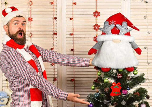 Gnome Christmas Tree Topper