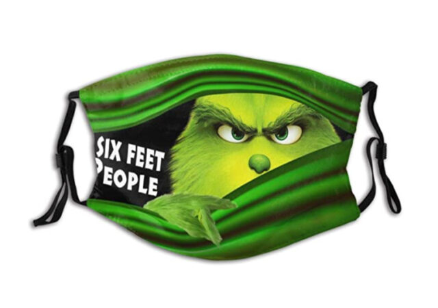 Grinch Christmas Face Masks