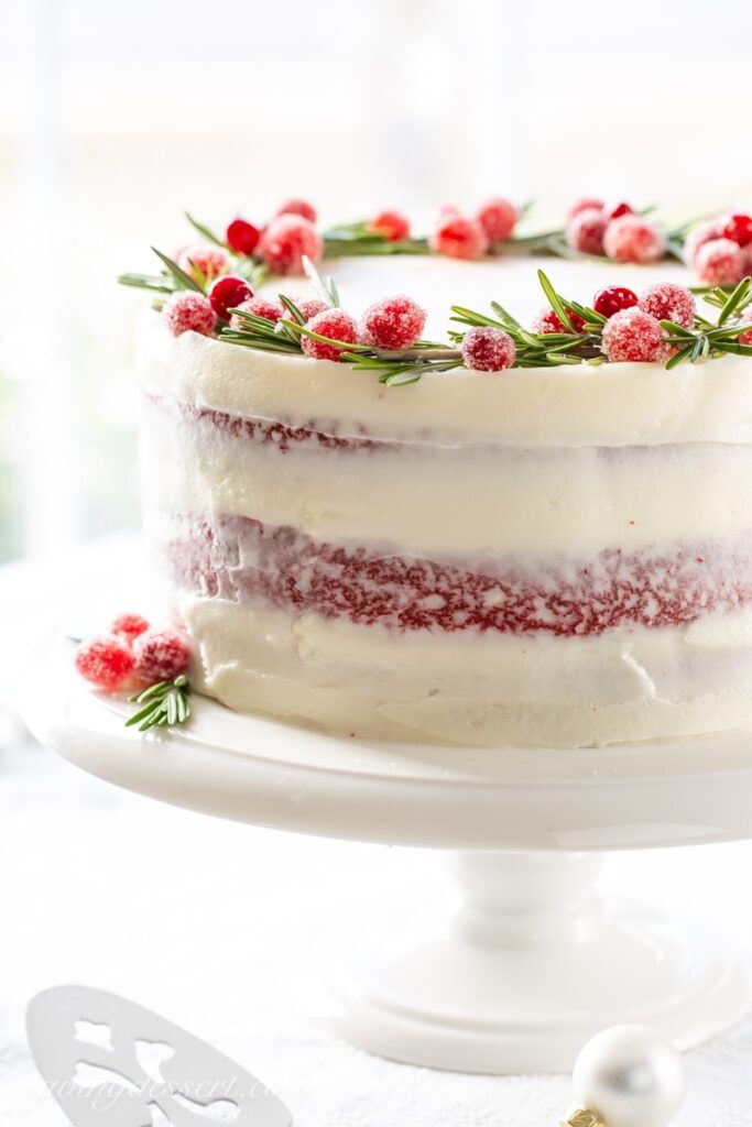 layered red velvet cake 